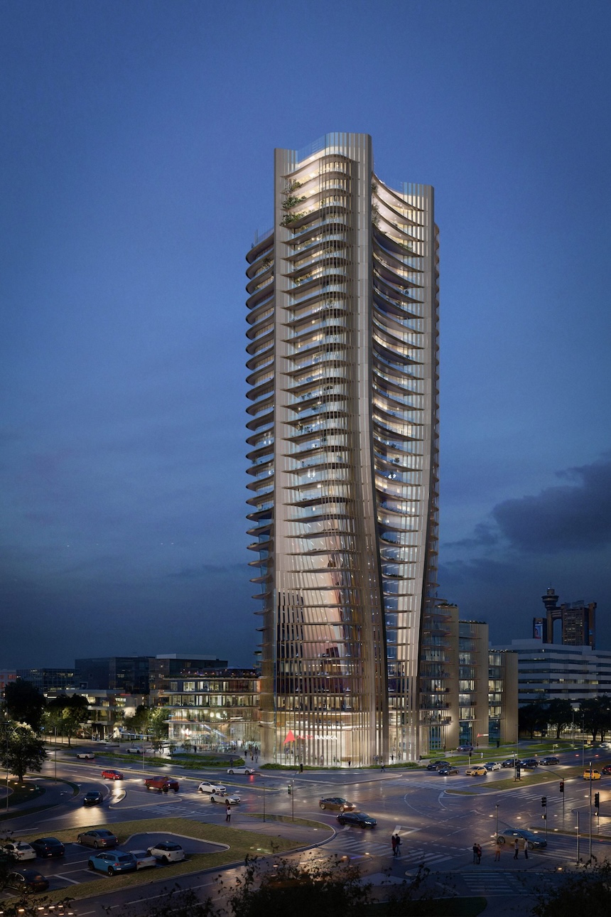 Image of a Serbian skyscraper by Zaha Hadid Architects